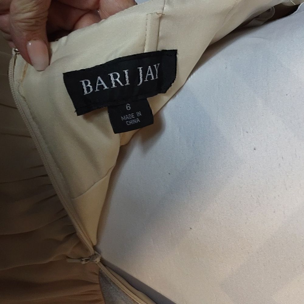 Bari Jay One Shoulder Chiffon Dress - Picture 6 of 7